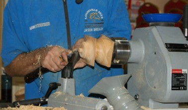 Turning the small finial